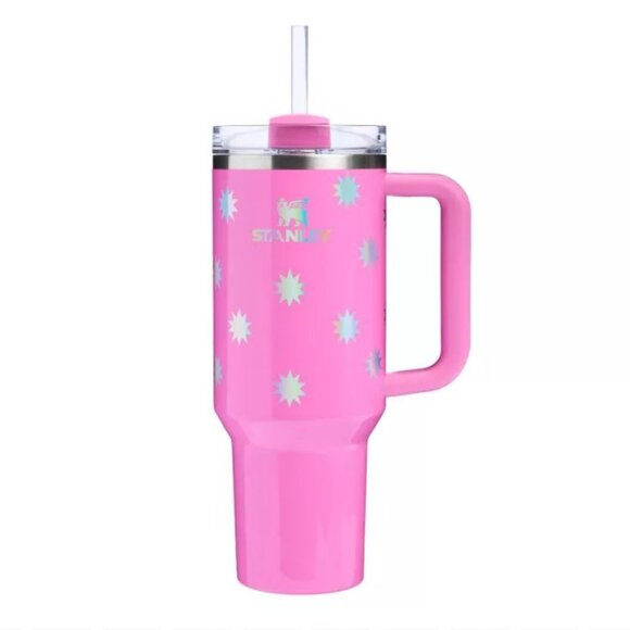 *flaw* NWT Stanley 40 oz Stainless Steel Tumbler Popsicle Pink Starburst